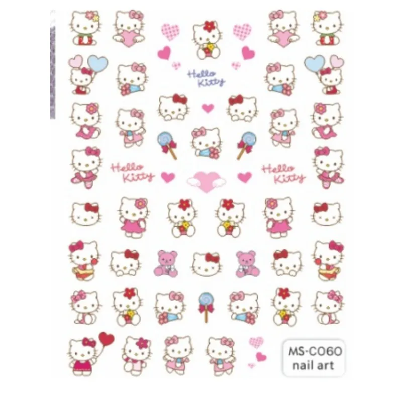 

4 шт., Стикеры для маникюра «Hello Kitty»
