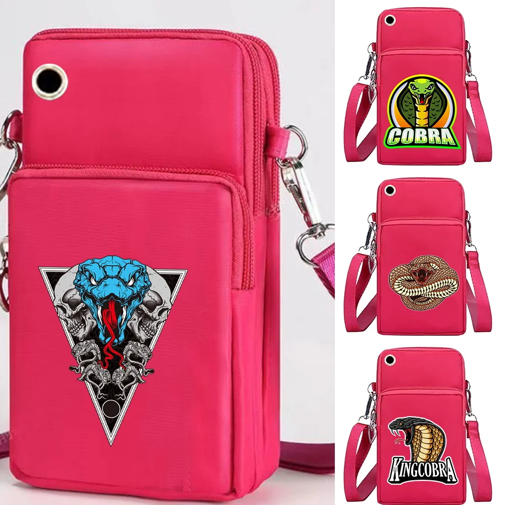 

New Mobile Phone Bag Universal for Iphone12/Huawei/Nokia/Motorola Cell Pack Wallet Handbags Print Mini Crossbody Shoulder Bags