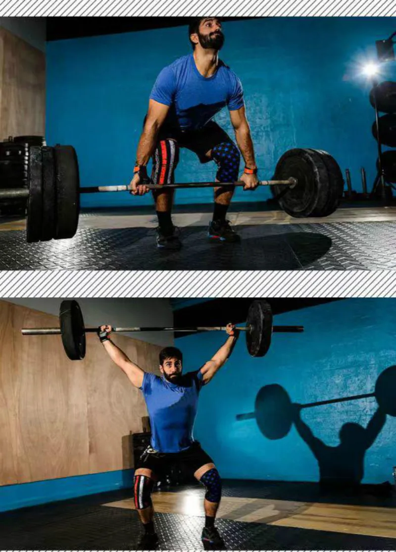 1 пара коленных рукавов для тяжелой атлетики Премиум поддержка и