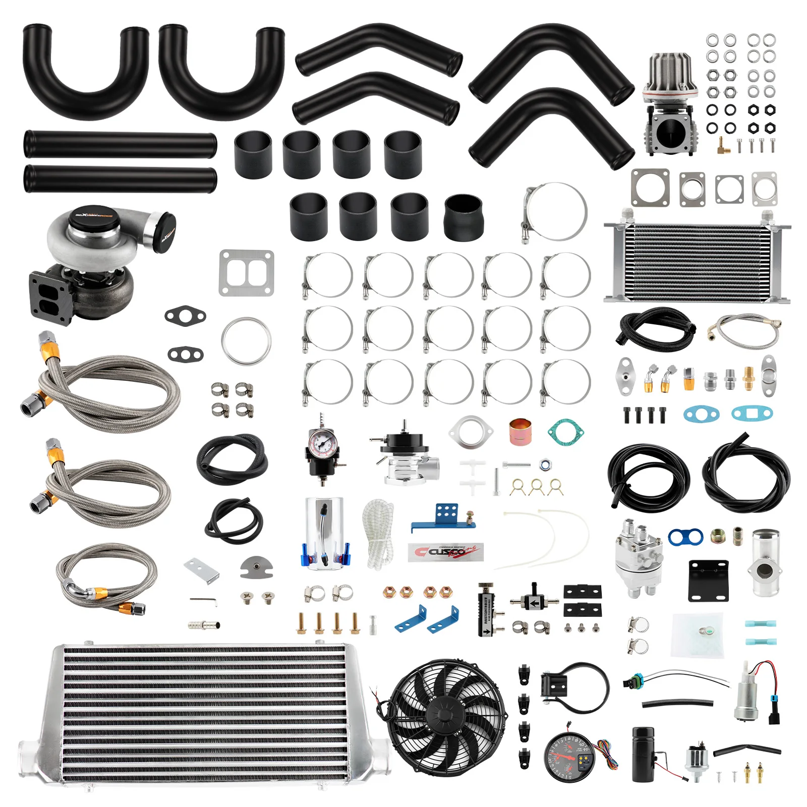 

Universal Turbo +Intercooler+Piping+Wastegate Kit For 4.0L-6.0L engine Turbolader