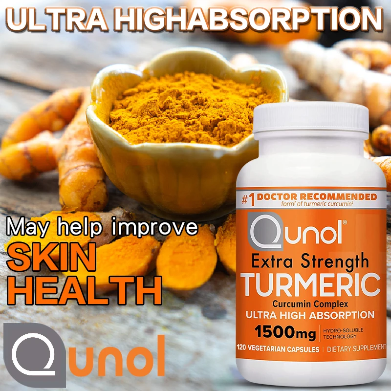 

Turmeric Curcumin Capsules Super Absorbable 1500 Mg Joint Support Dietary Supplement Extra Strength Vegetarian Capsules
