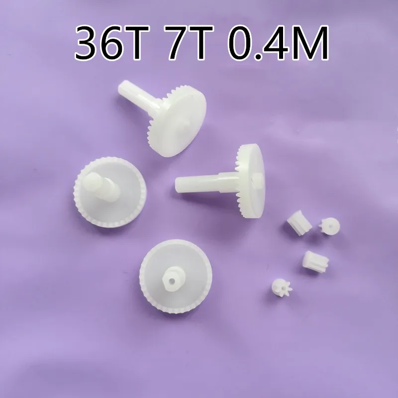 

Free Shipping 36T 7T Big Small Motor Gears 0.4M Coreless Motor Toy Model Spare Parts 7 Teeth Pinions R/C Quadcopter Drone