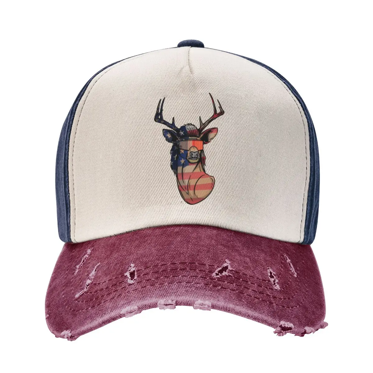 Бейсбольная кепка Deer Mullet USA Classic Young A Washed