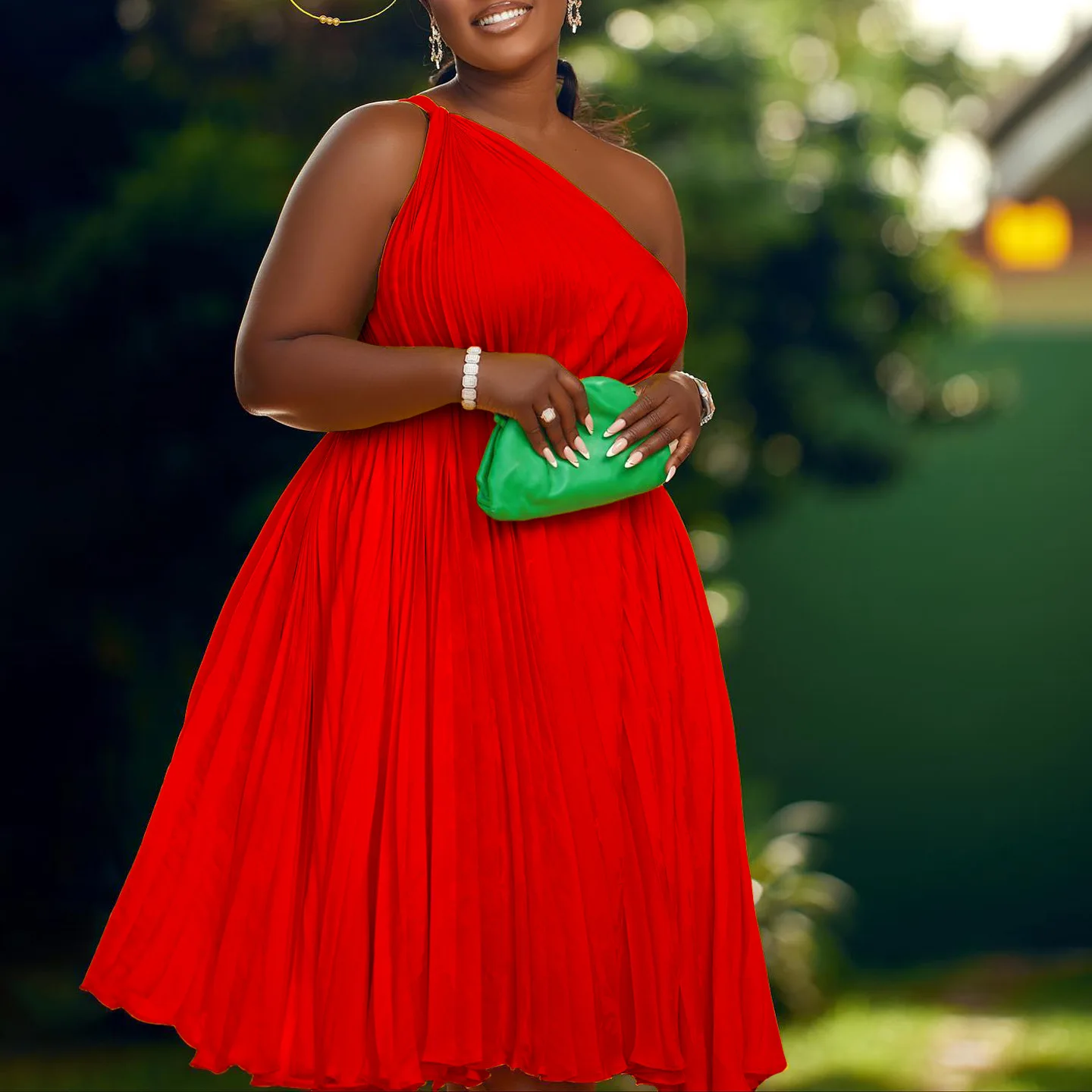 Plus Size Elegant Pretty Dress Women Ruffle One Shoulder Cloth Lady Casual Ball Gown 2023 Summer Evening Party Mini Dress