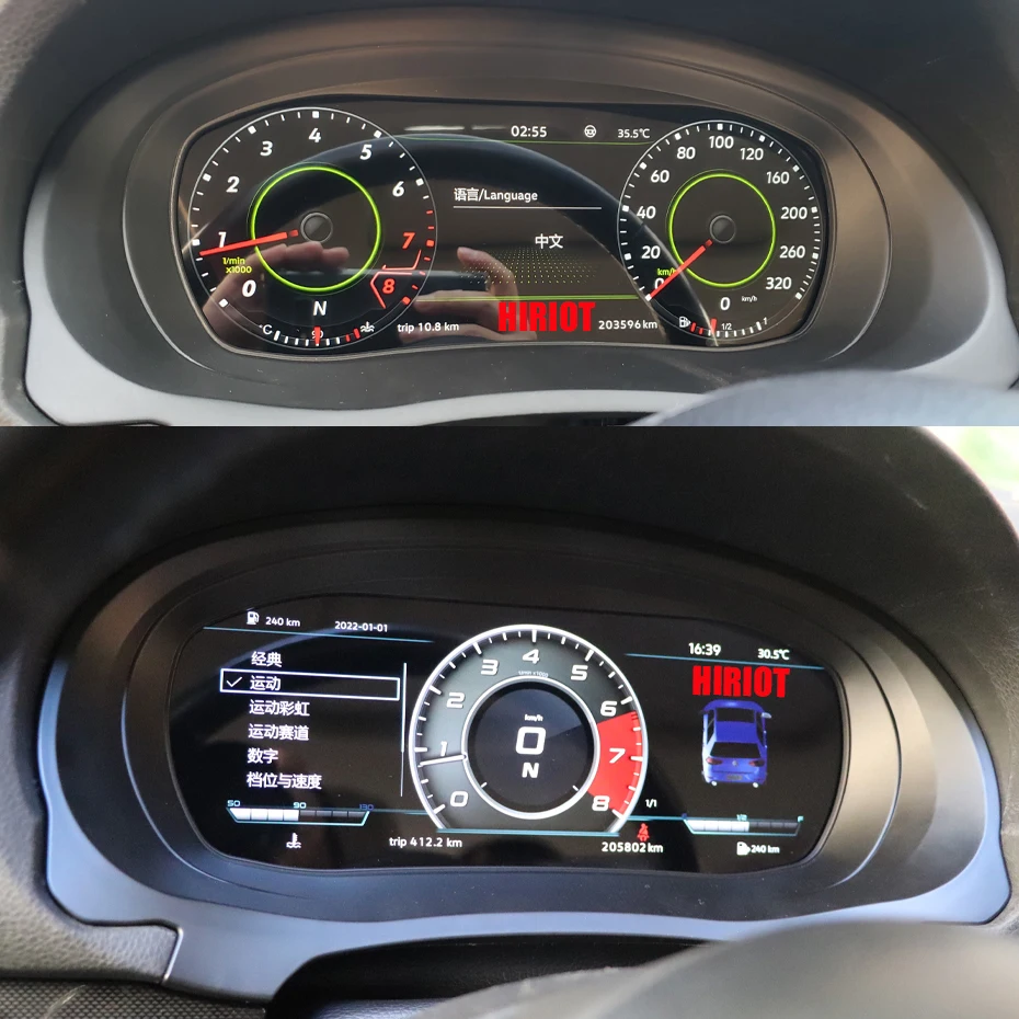 Цифровой Виртуальный кабина для VW Golf 6 7 5 GTE MK6 MK7 Passat B6 B7 B8 CC Tiguan Scirocco Jetta инструмент