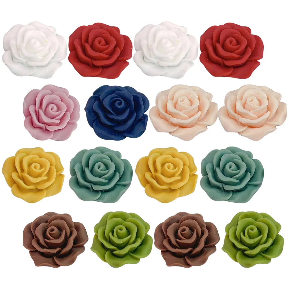 

45 шт., цветочные фотообои, украшения, Шпилька для волос, цветок, очаровательные цветы для рукоделия, декоративные подвески из смолы