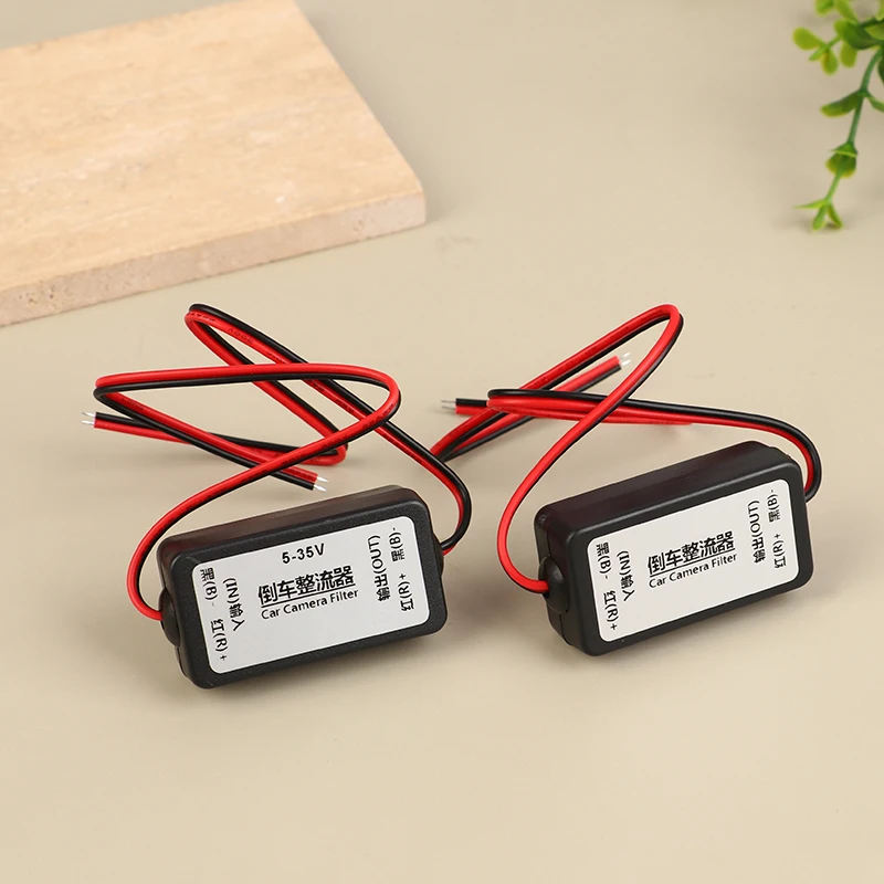 

1PC 12V/24V DC power filter reverse rectifier ballast to solve the interference of reversing camera ripple flash screen