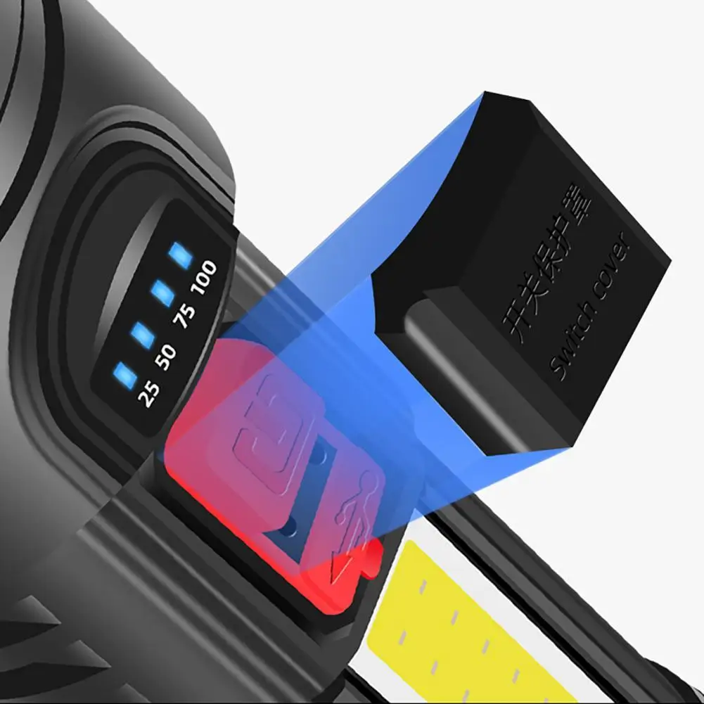 

Светодиодный энергосберегающий аварийный фонарик, компактный удобный ручной фонарик с удобным захватом