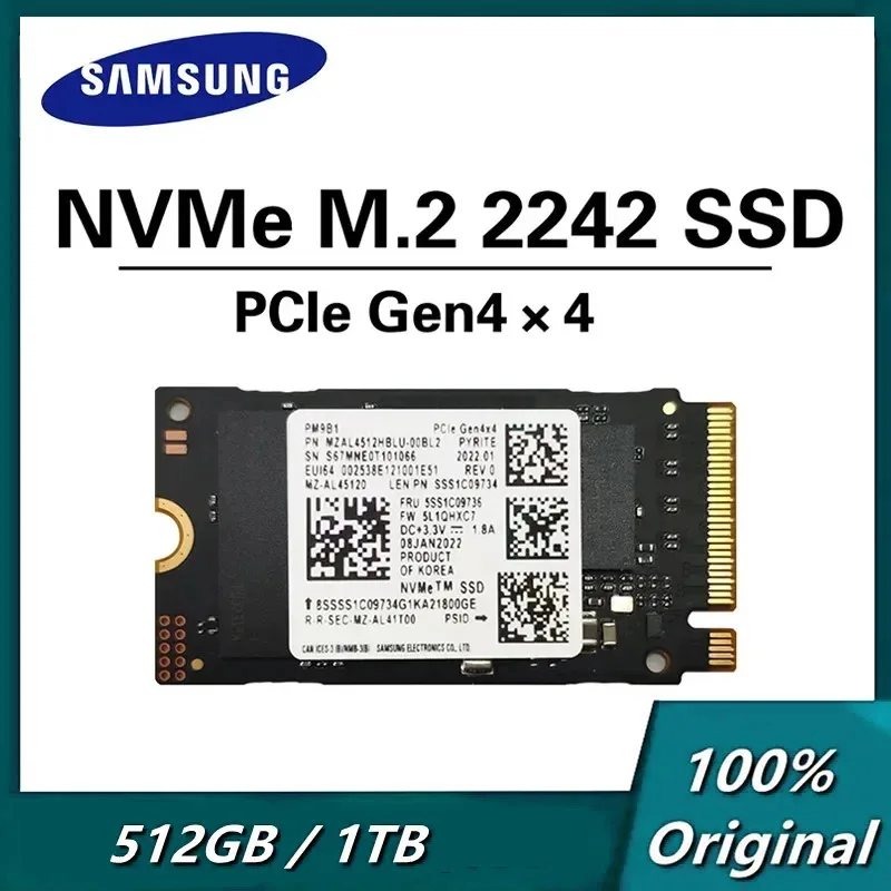 新品同様✨ Samsung PM9B1 1TB NVMe／PCIE4／2242 SAMSUNG PM9B1 512 ГБ 1 ТБ M.2 2242 NVMe PCIe Gen 4x4 TLC