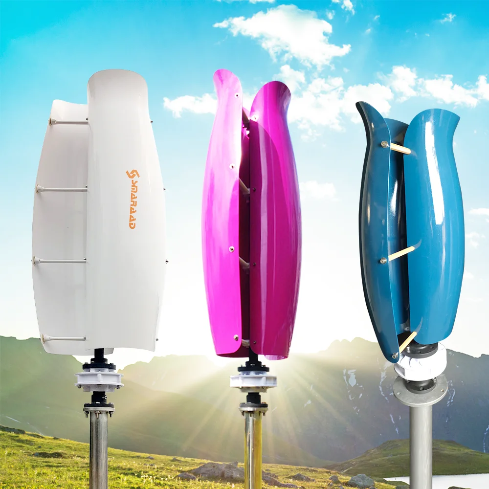 

DIDITO Vertical Wind Turbine System Power Plant 1500W 2000W With Mppt Charge Hybrid Controller Inverter Electric Generator