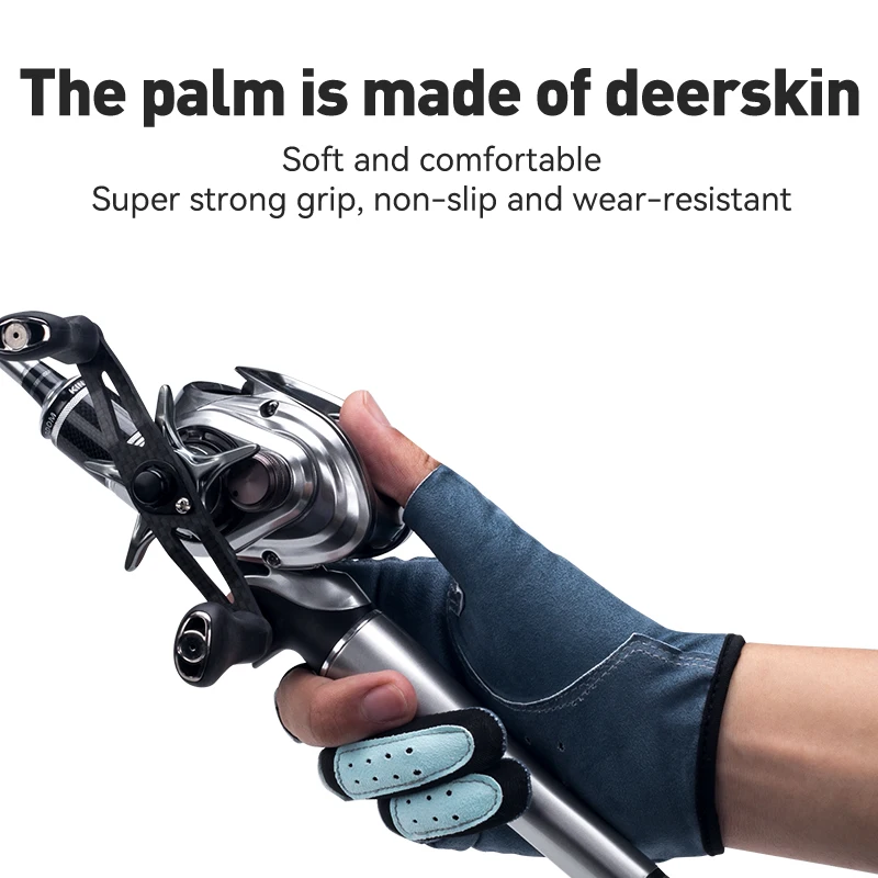 Універсальні рибальські рукавички Kingdom протиковзкі дихаючі сонцезахисні odpowiednie