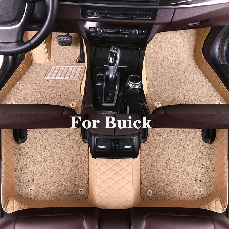 

High Quality Customized Double Layer Detachable Diamond Pattern Car Floor Mat For Buick Enclave(6/7seat) Auto Parts
