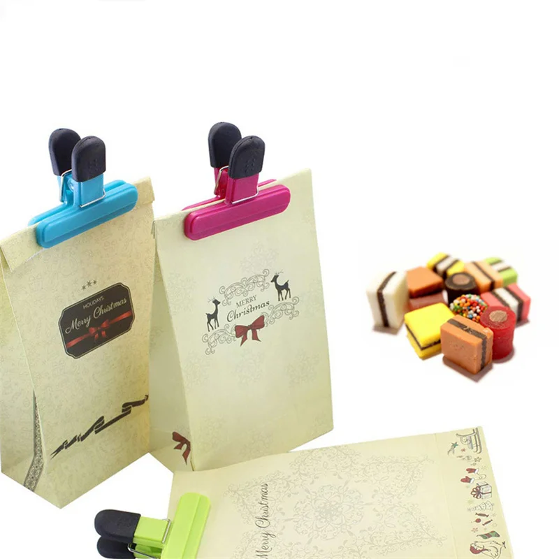 

Plastic Food Sealing Bag Clip Fresh Moisture-proof Snack Potato Chips Postcard Sealing Clip Household Kitchen Gadgets Items