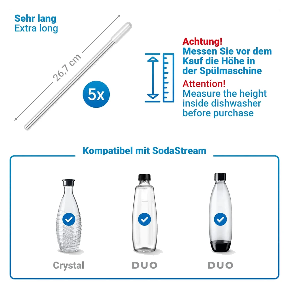 Держатели для бутылок посудомоечной машины Вставка SodaStream Crystal и Duo с удлиненной