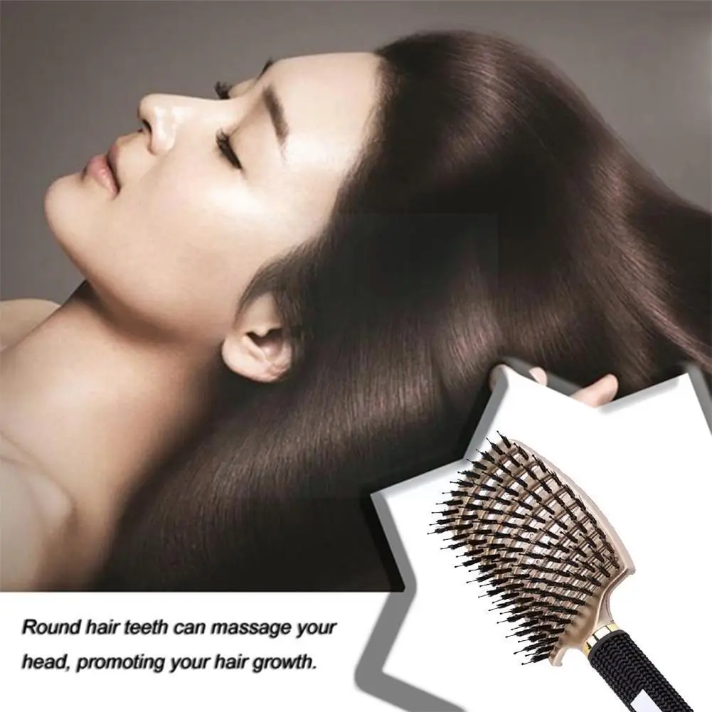 

Hair Scalp Massage Comb Hair Brush Bristle Women Wet Curly Detangle Hair Brush For Salon Hairdressing Styling Tools Z9B6