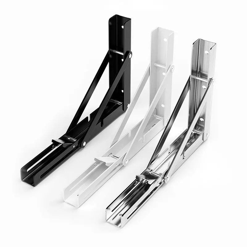 

2 шт. Многофункциональный складной треугольный кронштейн из нержавеющей стали поддержка полки регулируемый держатель полки настенная наст...