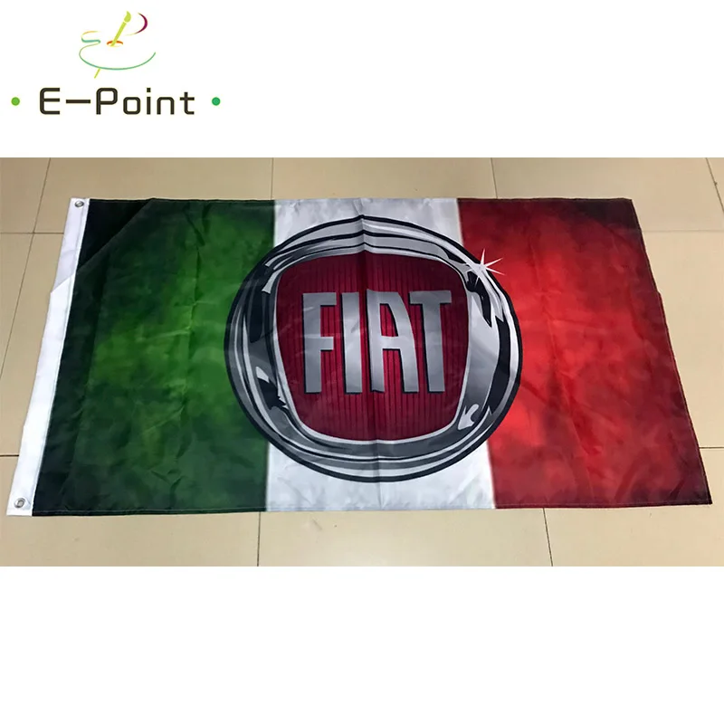 

Fiat Car Racing Flag 3ft*5ft (90*150cm) Size Christmas Decorations for Home Flag Banner Indoor Outdoor Decor HYK044