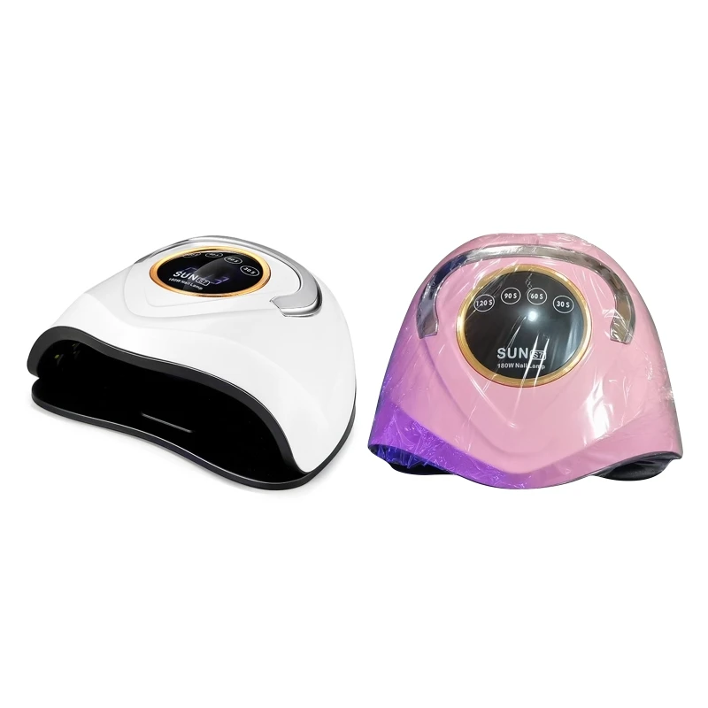 

Practical 180W Nail Lamp Quick-Drying Nail Curing Lamp UV LED Nail Dryer for Gel Nails Polish Nail Art Manicure Tools