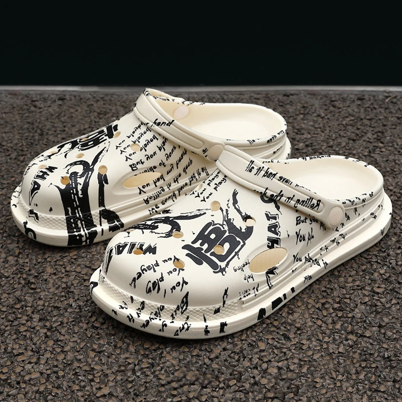 

Men Fashion Clogs Women Beach Sandals Unisex Garden Clogs Camouflage EVA Injection Shoes Summer Breathable Sandals Cloud Slipper