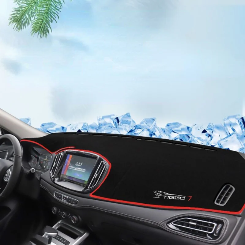 

For Chery Tiggo 7 Car Dashboard Cover Sun Shade Pad Instrument Panel Mat Anti-UV Carpet Accessories 2015 2016 2017 2018 2019