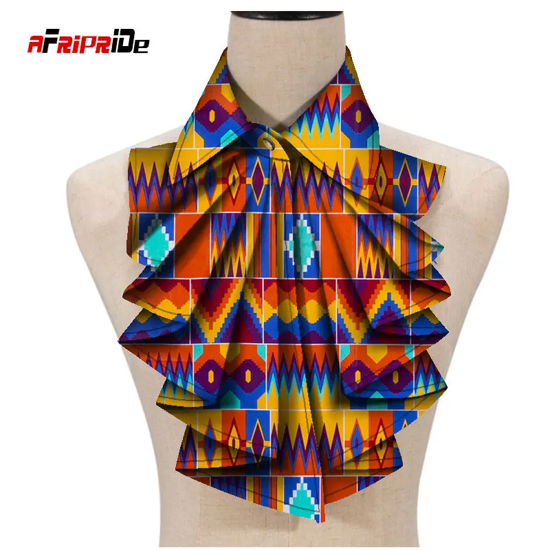 New Fashion African Print Ankara Tie for Women African Triangle Ankara Fabric Cravat Africa Tie SP027