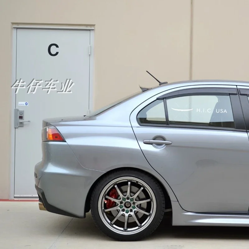 Пластиковый спойлер-козырек для Mitsubishi Lancer EX Evo 2008 - 2015 PMMA