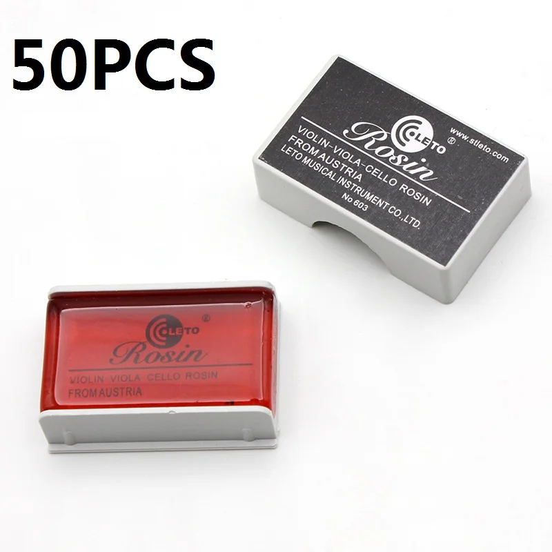

Wholesale 50Pcs/ Lot LETO Mini Bow Rosin Violin Bow Rosin 603 High Quantity Violin Viola Cello Bowed String Violin Accessories