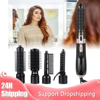 electric home hair dryer mini hot air comb multifunctional hair dryer straight hair comb curling comb styling tool