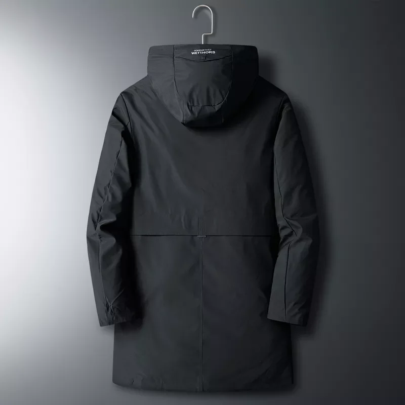New2022 Mens Down Jacket New Winter Fashion Down Coat Male Hooded Thick Warm Parkas Man Big Pockets Windbreaker Outerwear Plus s