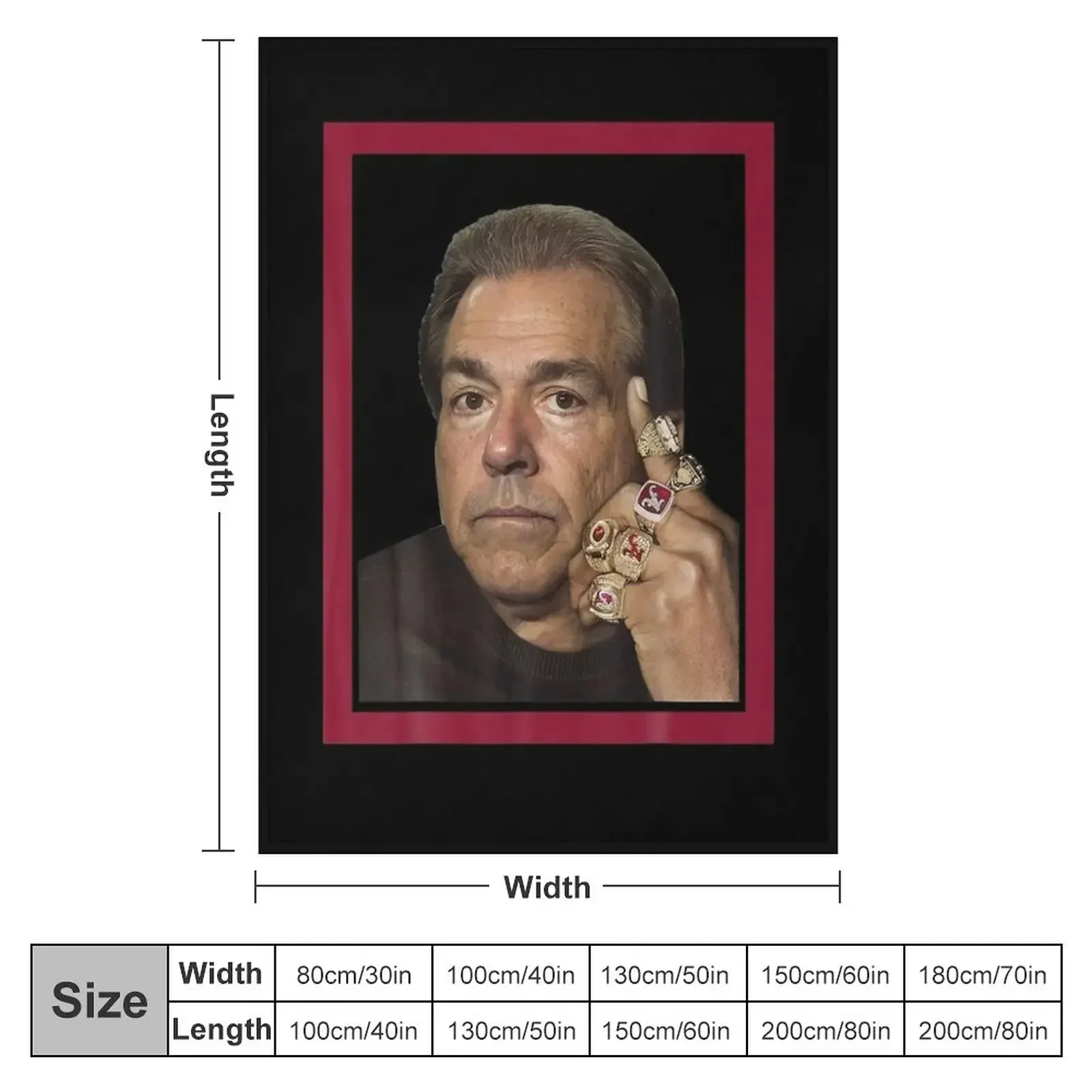 NICK SABAN COLLEGEE плед забавный подарок тонкие волосатые одеяла в стиле аниме