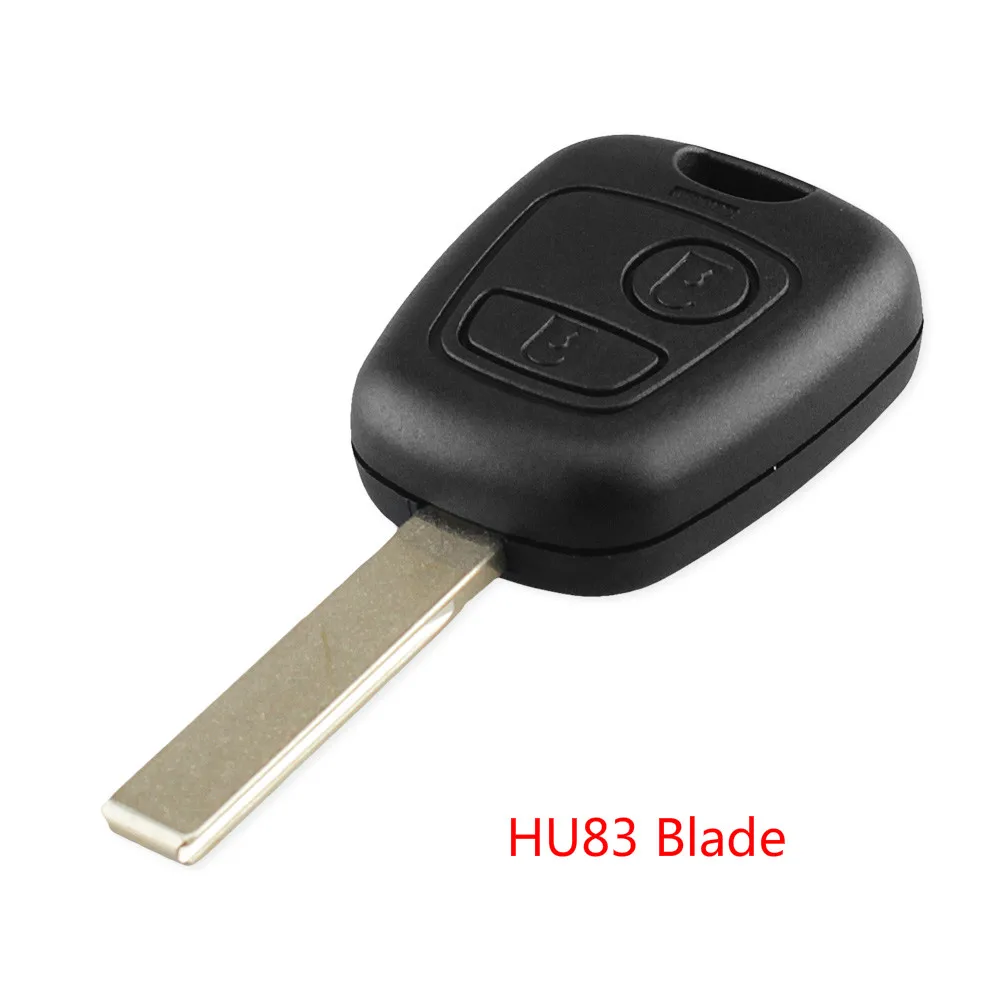 Автомобильный пульт Dandkey Корпус ключа для Peugeot 307 107 207 407 Citroen C2 C3 Xsara Remote 2 чехол