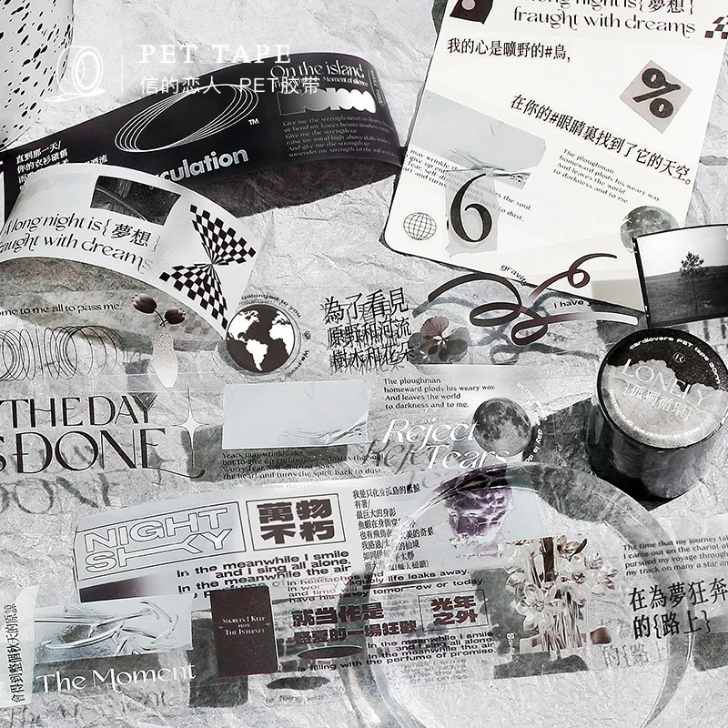 

Vintage Word Washi Tape DIY Scrapbooking Sticker Label Masking Tape School Office Supply Gift Stationery Tape New 2022