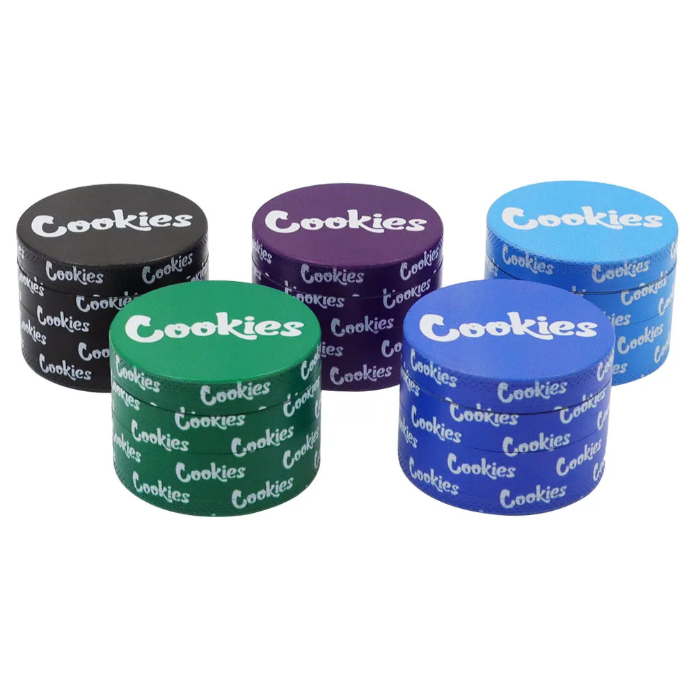 

COOKIES zinc alloy four-layer all-inclusive smoke grinder uv full-page color printing grinder Grinder