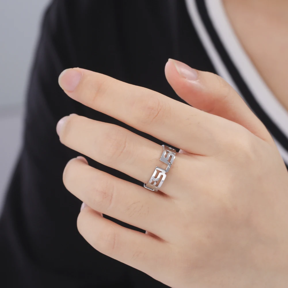 My Shape Регулируемые кольца с крестом Иисуса для мужчин и женщин мужское кольцо из