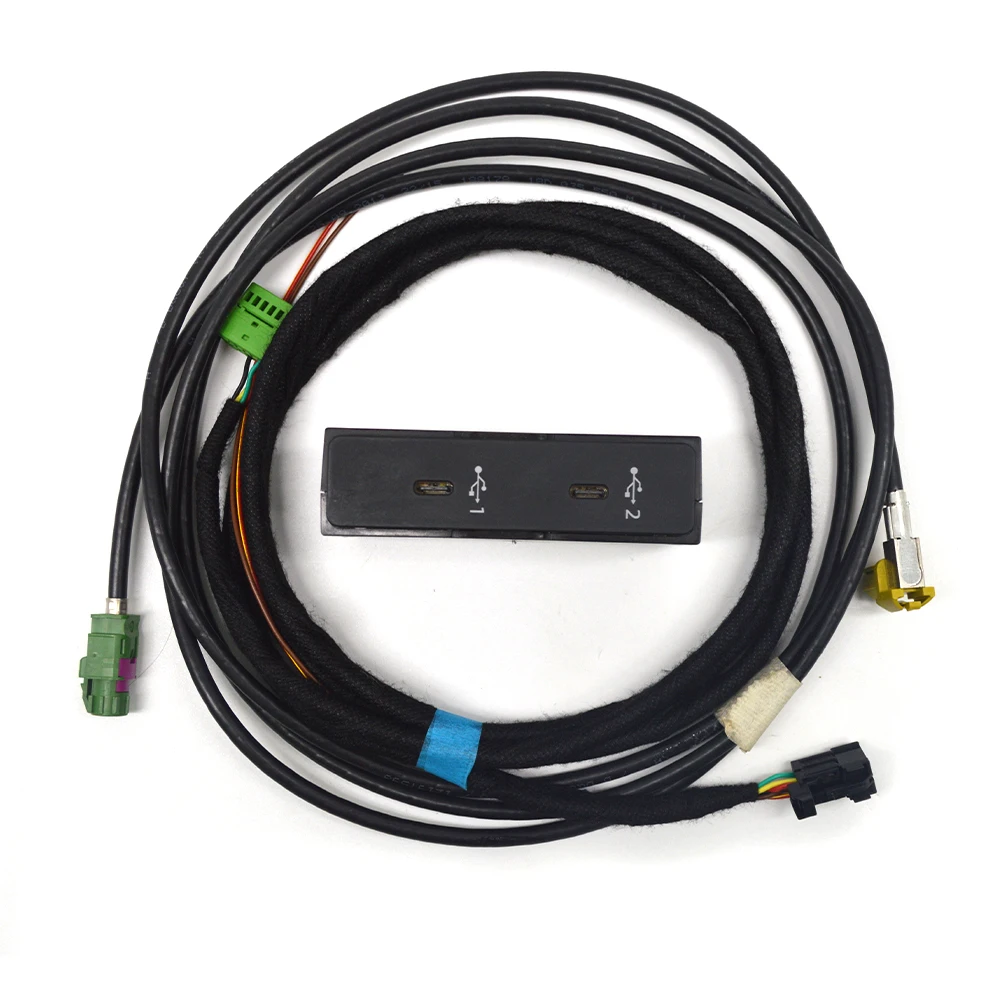 

83A 035 736 A для Audi Q3 F3 Audio CarPlay AMI Type-C и Type-C Интерфейс музыкального смартфона AUX Разъем Кабельный жгут 83A 035736