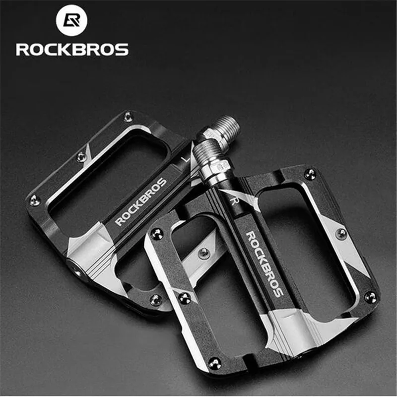 

ROCKBROS Bicycle Pedal Anti-slip Ultralight MTB Mountain Bike Pedal Aluminum CNC Sealed Bearing Pedals Bicycle Accessories