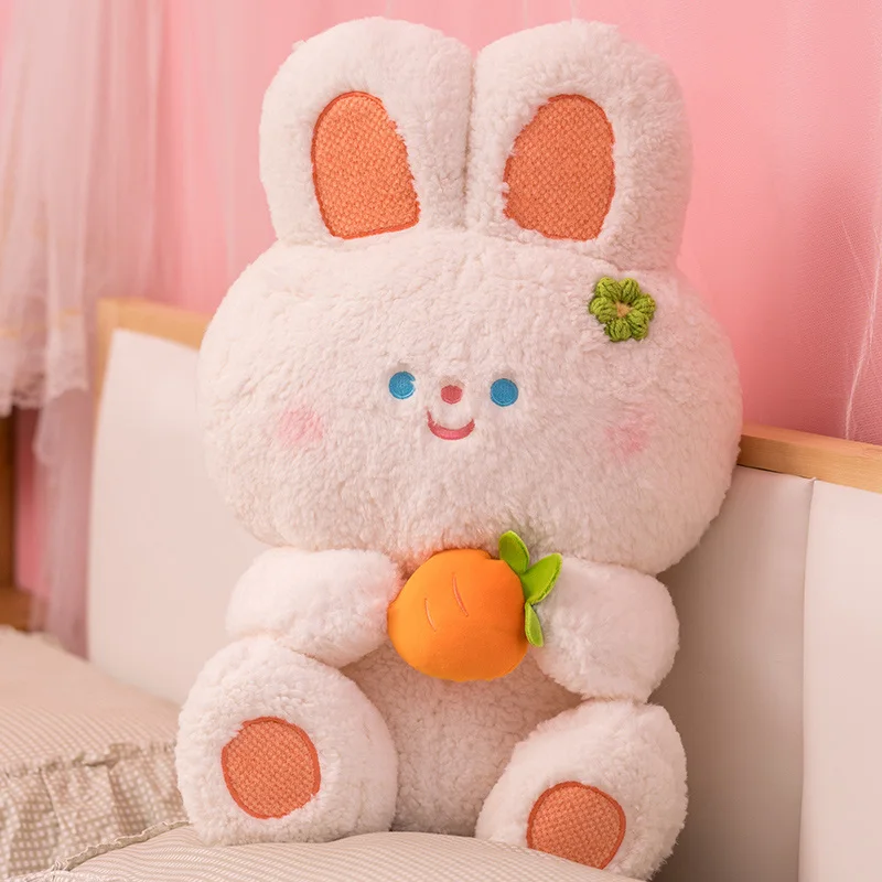 

1PC 45cm/55cm Cuddly Cute Stuffed Bunny Rabbit Plush Toy Doll Soft Pillow Hug Gift for Girls Boys Kids Girlfriends Wifes