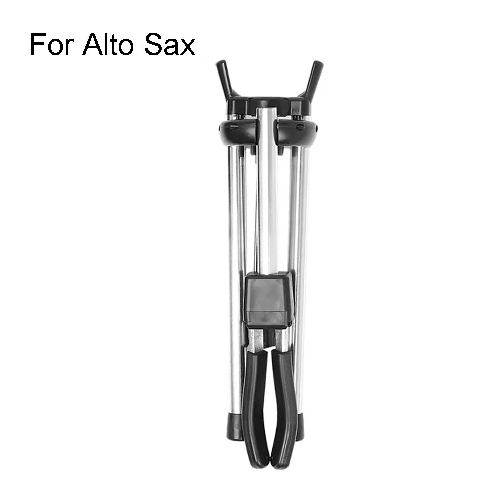 

Portable Saxophone Tripod Stand Holder Ideal for Alto or Tenor Saxophone Soft EVA Covers for Scratch Protection