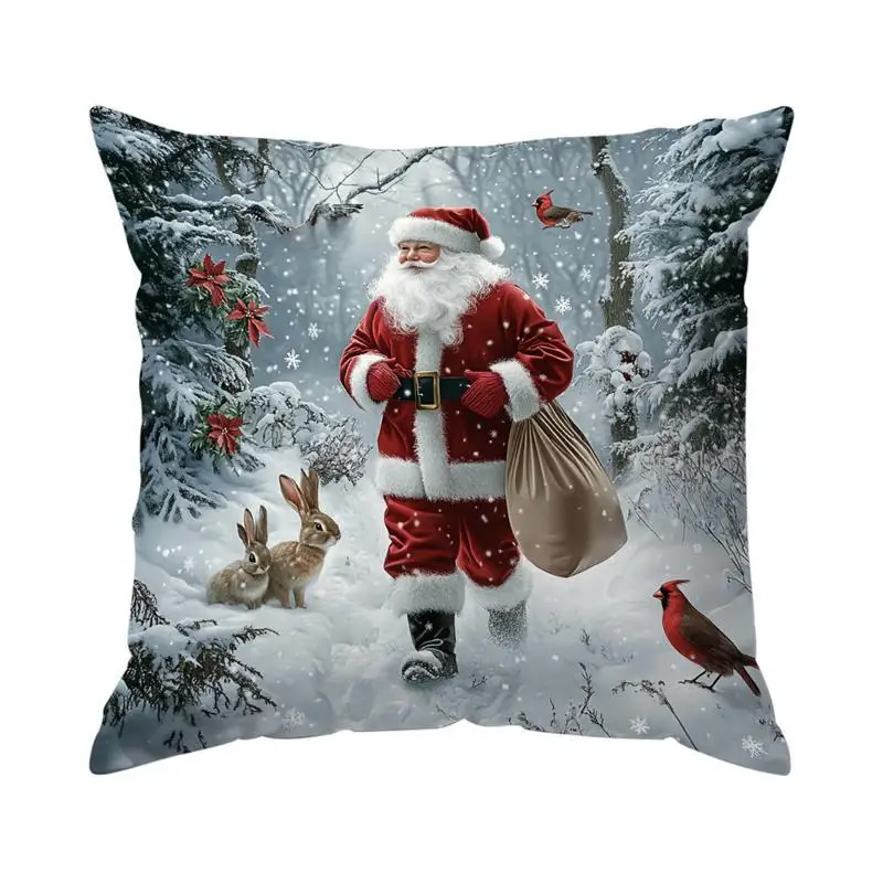 

Рождественская наволочка из полиэстера велюра 40x40 см