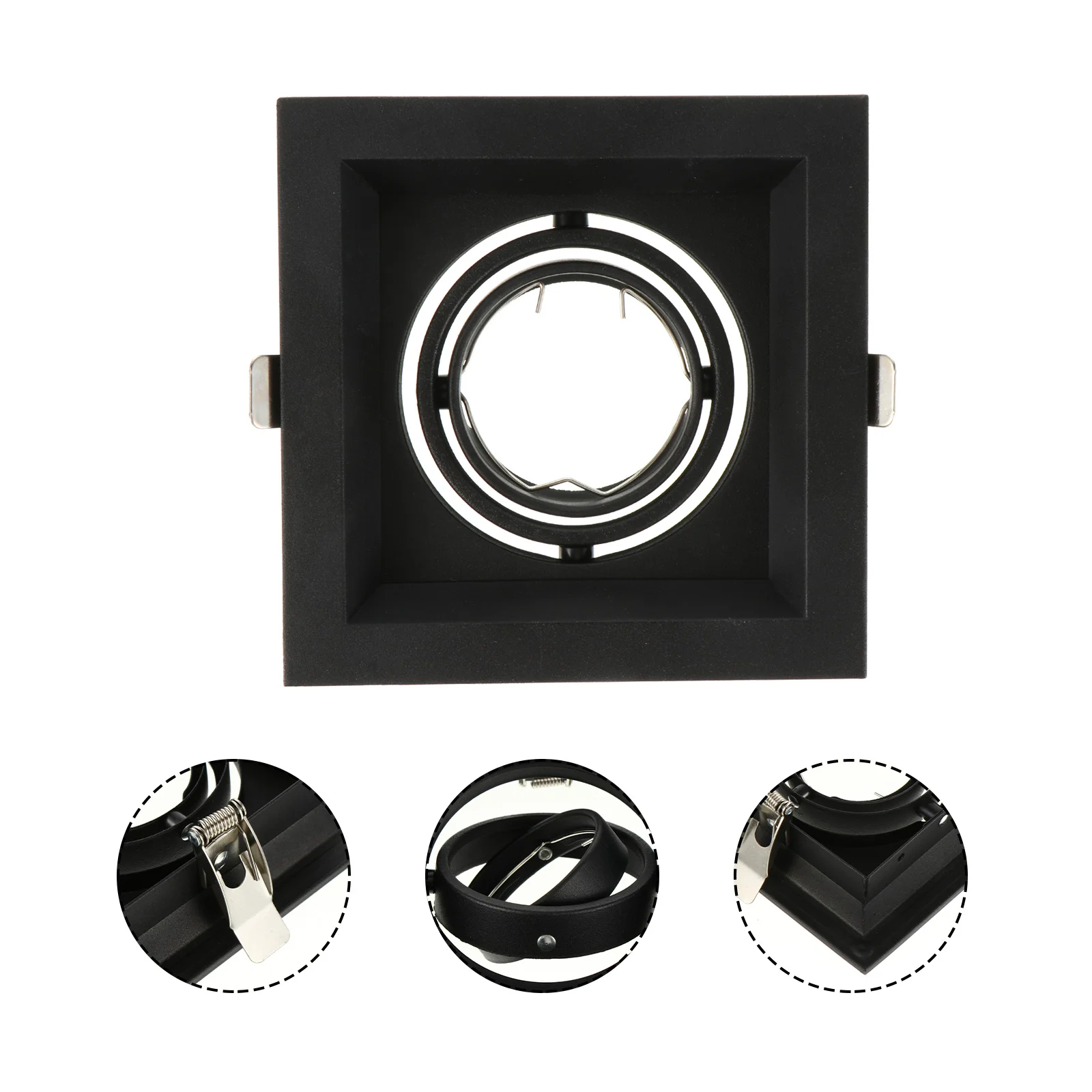 

1Pc LED Spotlight Trim Ring Ceiling lamp Mount Shell Compatible for MR16 GU10
