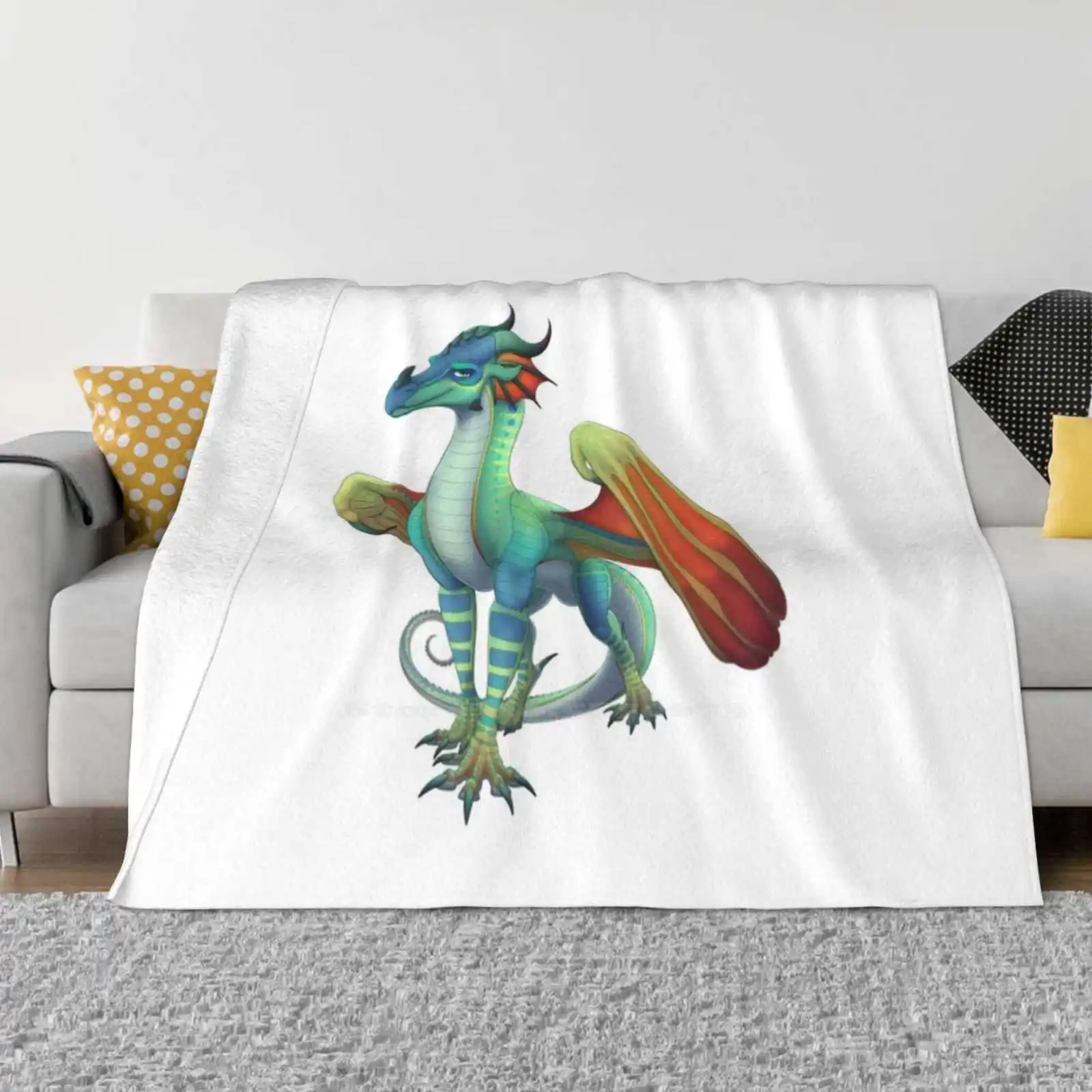 Glory The Rainwing Креативный дизайн Легкое тонкое мягкое фланелевое одеяло Dragon Wings Of Fire