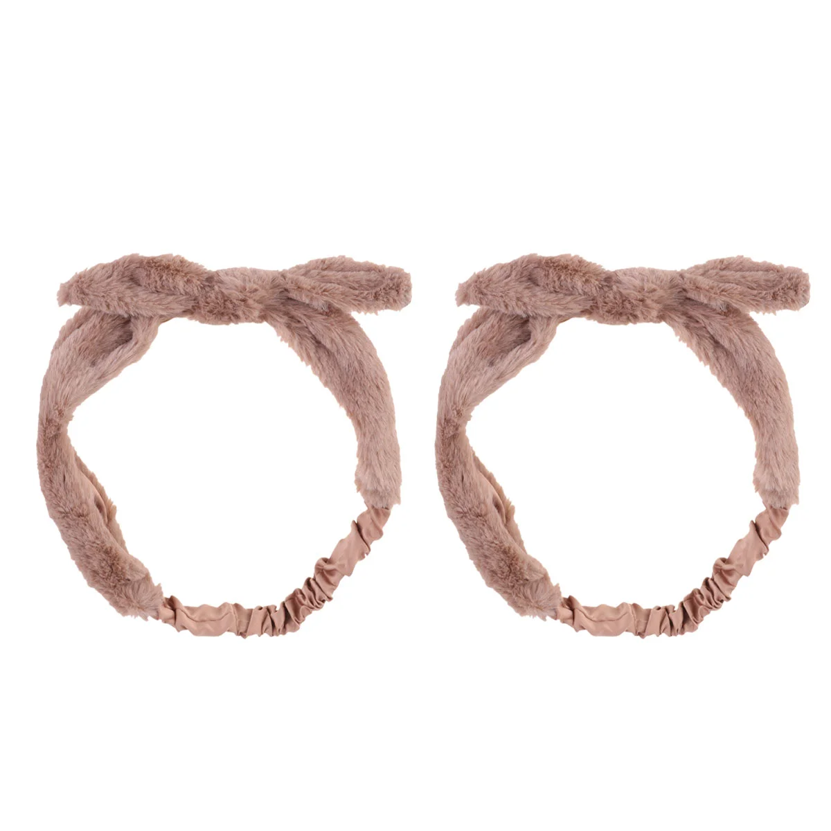 

Headband Bow Winter Hairband Elastic Furry Ear Yoga Spa Face Wash Headpiece Bath Shower Makeup Headwrap Washing Rabbit Stylish