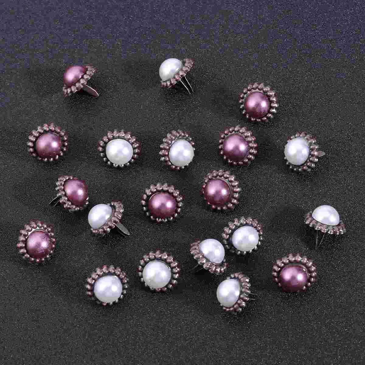 

Brads Paperfasteners Pearl Scrapbooking Crafting Decorative Brad Crafts Mini Round Pins Craft Small Metal Alloy Card Making