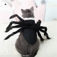 New Halloween Spider Tentacles Cosplay for Small Dogs Halloween Cute Plush  Dresses for Cats Photo Props Headwear