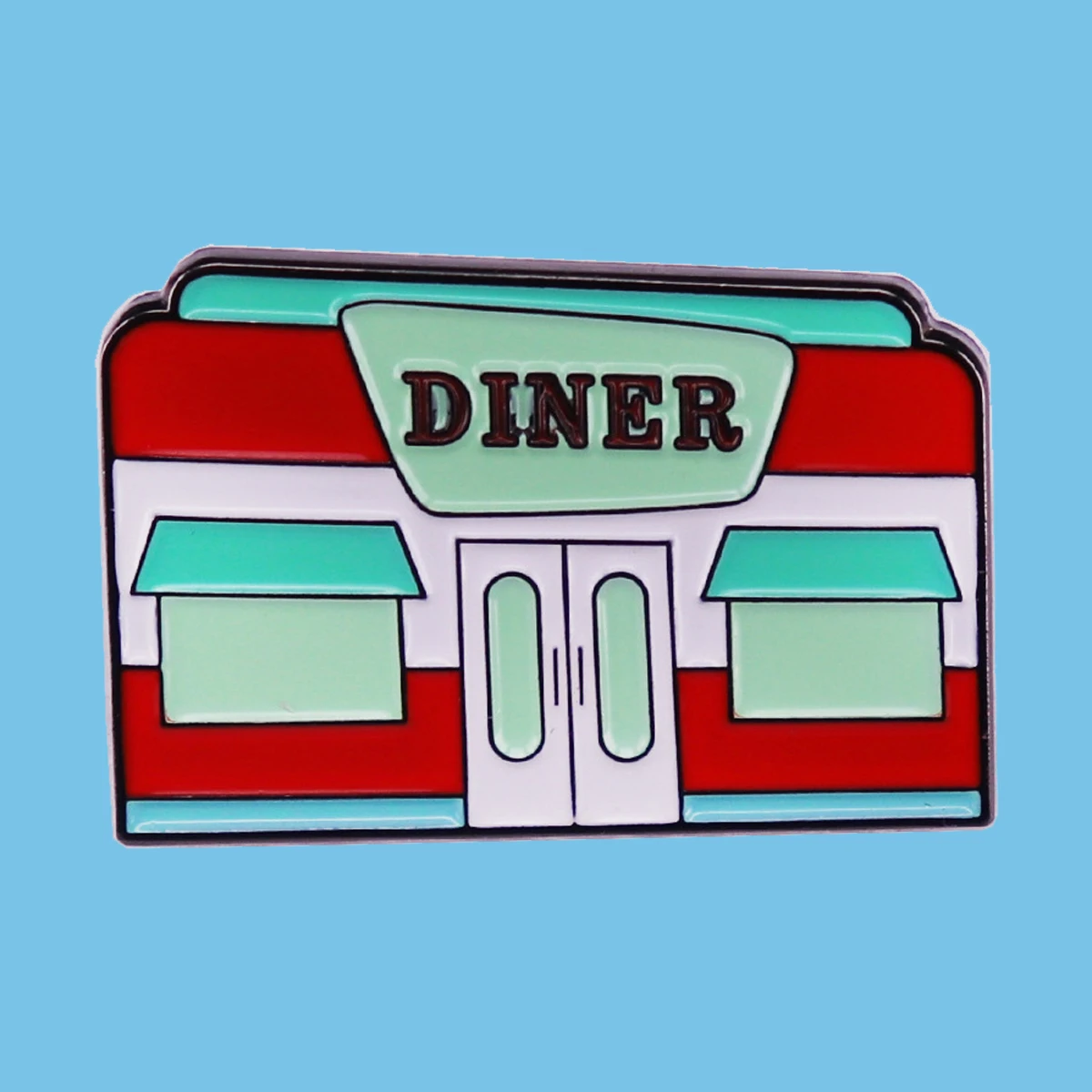 

AD2415 Retro 50s Dinner Badges on Clothes Lapel Pins for Backpacks Enamel Pin Men Women's Brooches Jewelry Accessories Gifts