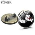 Значок на булавке Death Note, L  Lawliet, броши, значок, Женская Брошь для одежды, аниме, рюкзак, значки, аксессуары, ювелирные изделия, подарок для друзей