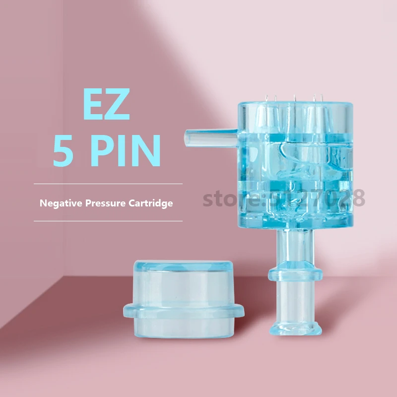 Hot Sale 5 Needles Tip Negative Pressure Cartridge For EZ Vacuum Mesotherapy Gun Injector Accessories