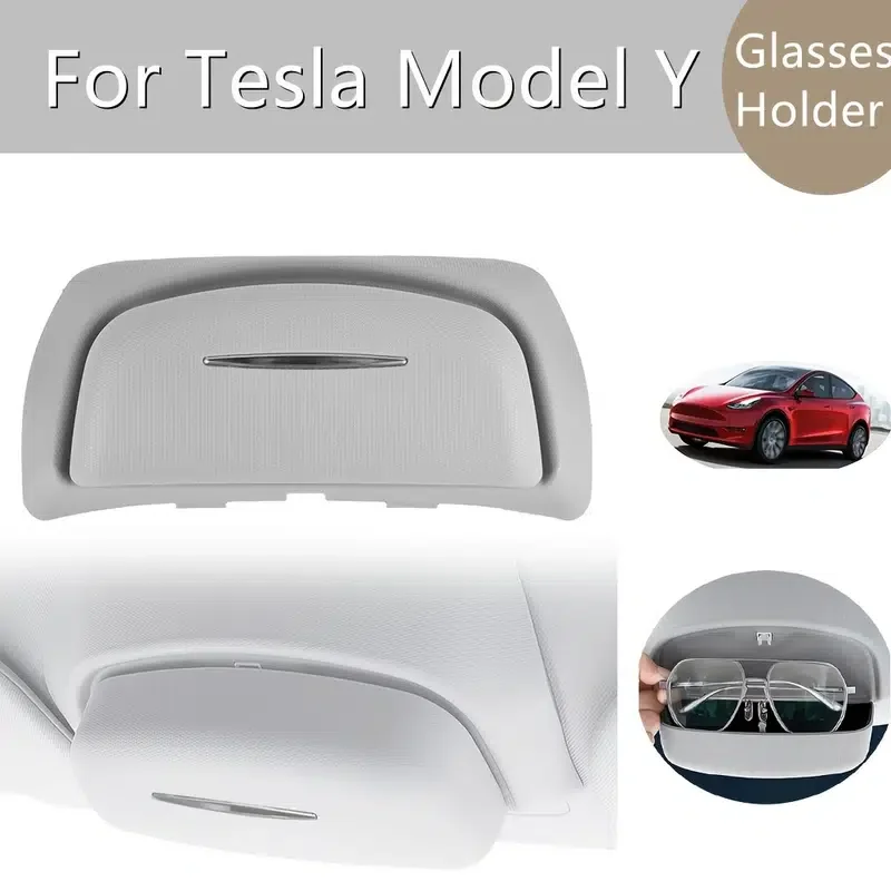 For Tesla Model Y Buckle Design Sunglasses Storage Fit For Glasses Holder Color Matching Glasses Holder