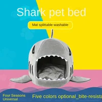 Pet Supplies Pet Mat Shark Spring Summer Cat Dog Kennel Tent Small and Medium-sized Dog Shape Cut Lovely Fashion