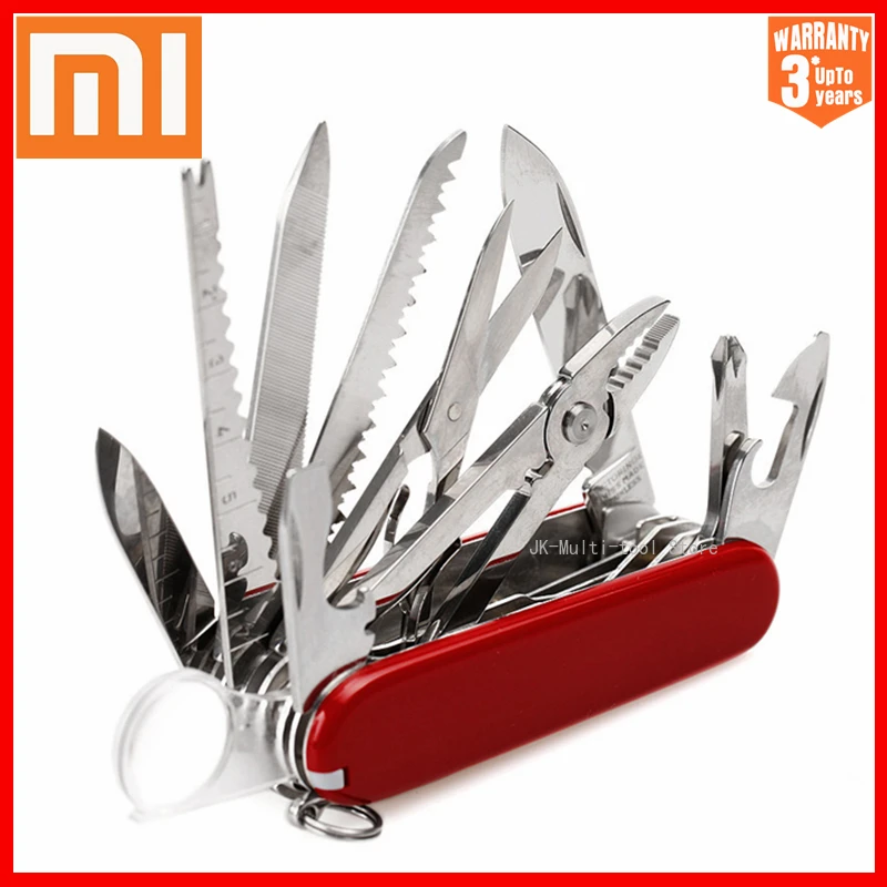 

Многофункциональный нож Xiaomi 17 в 1, Швейцарский Армейский Складной нож 91 мм из нержавеющей стали, для повседневного использования, кемпинга, ...
